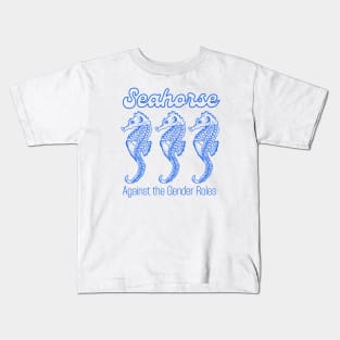 seahorse against the gender roles Kids T-Shirt